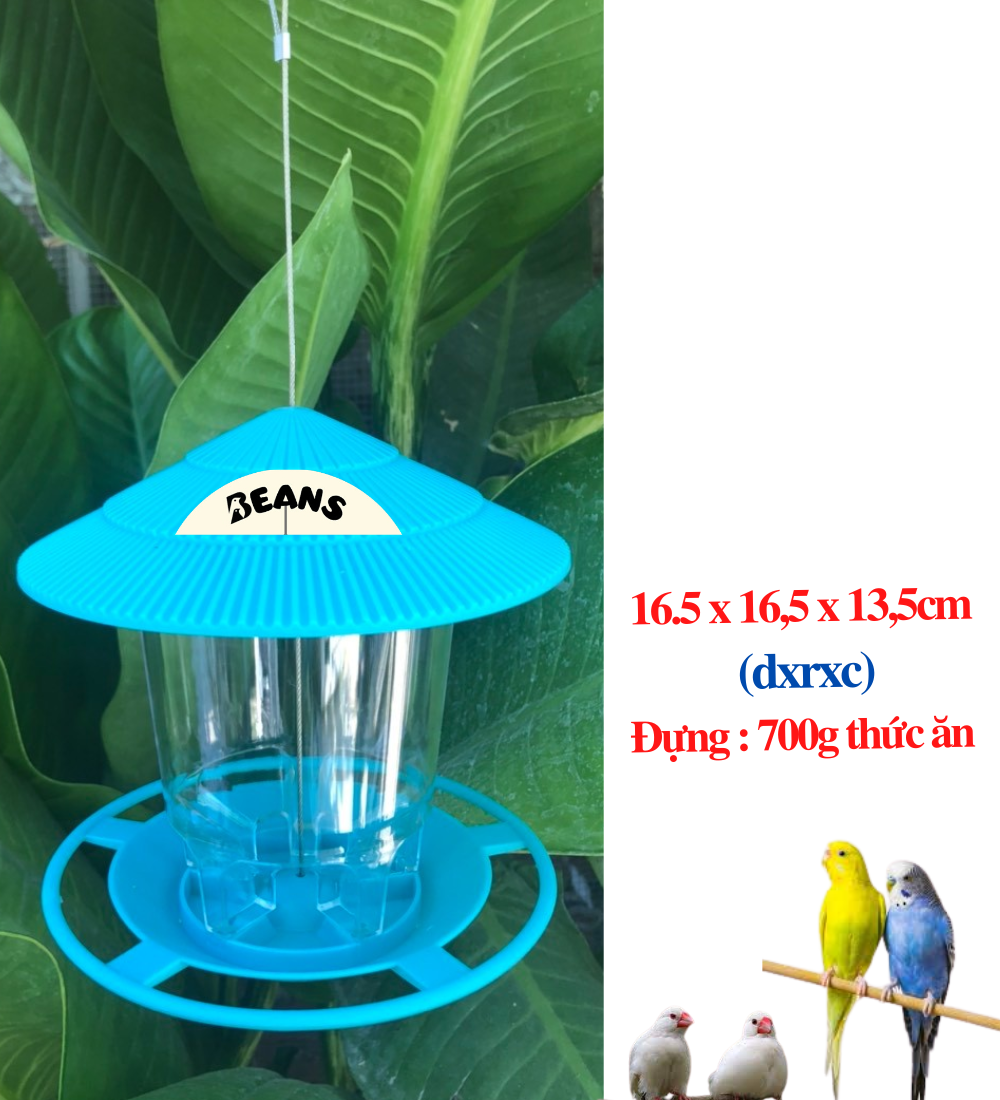 Cóng avi đựng thức ăn cho chim đựng được 700g thức ăn