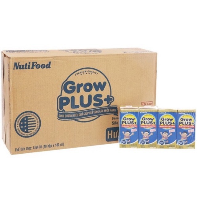 Thùng 48 hộp sbps nutifood grow plus+ tckm 180ml