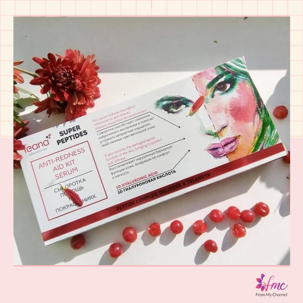 [MUA 1 TẶNG 1] Serum Teana Super Peptides Anti-redness Aid Kit giảm sưng + Tặng 1 túi chườm giảm đau bụng