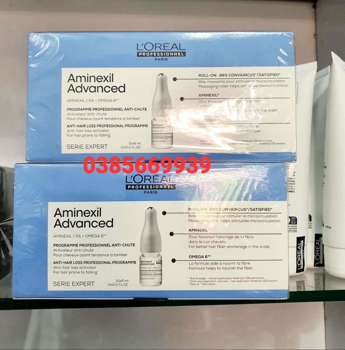 LOREAL AMINEXIL ADVANCED Essence REDUCES LOSS FOR Thin Hair 10 - BOX