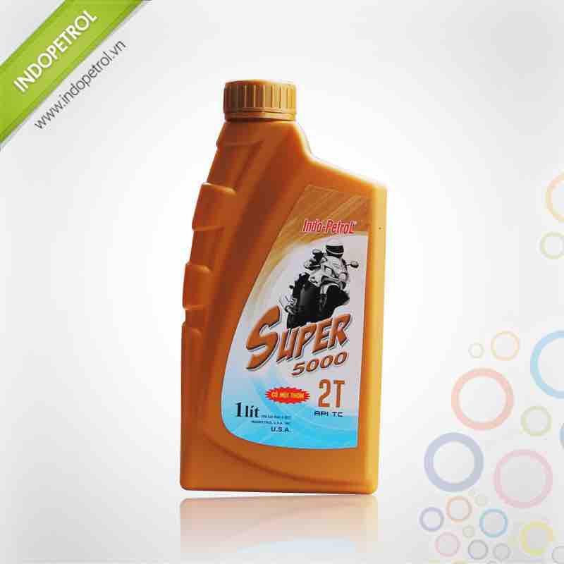 Dầu nhớt thơm pha xăng 2 thì INDO PETRO SUPER 5000 2T( pha xăng có mùi thơm cho động cơ xe máy 2 kì)