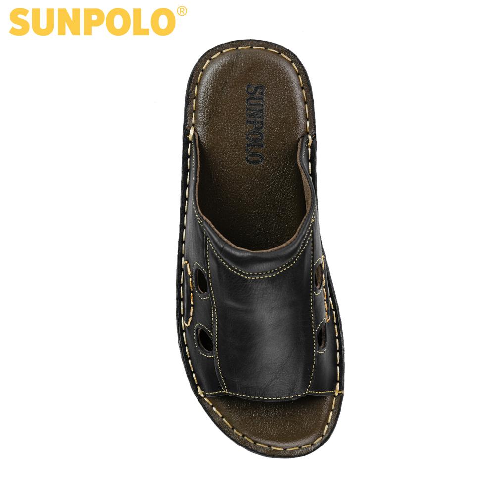 Dép Quai Ngang Nam Da Bò SUNPOLO AQN015
