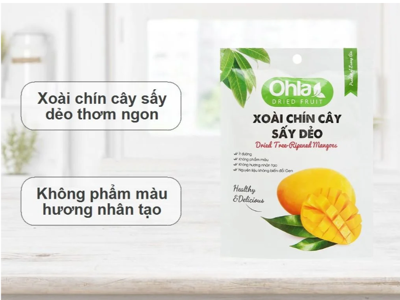 Xoài chín cây sấy dẻo Ohla gói 35g
