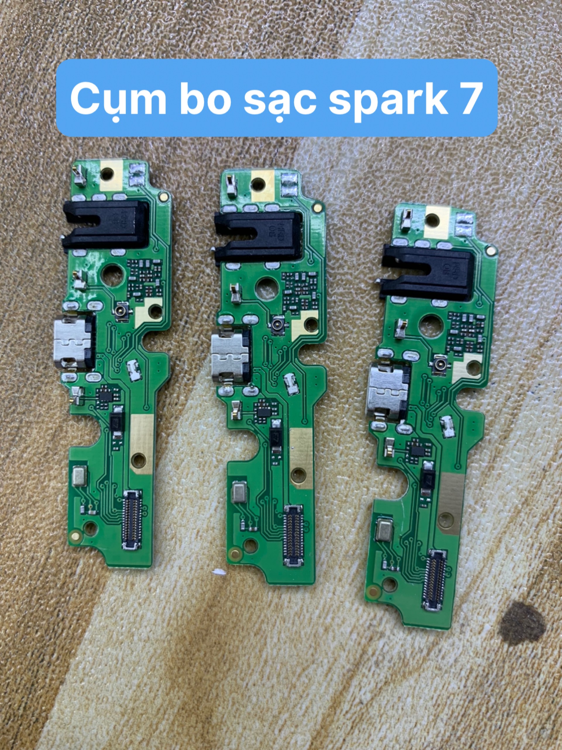 cụm bo sạc zin mới tecno spack 7