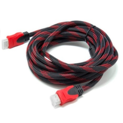 DÂY CÁP HDMI TRÒN LƯỚI ĐỎ DÀI 1.5M / 3M / 5M / 10M