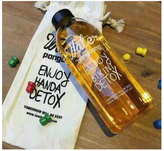Bình Đựng Nước Thuỷ Tinh Detox 1000 Ml
