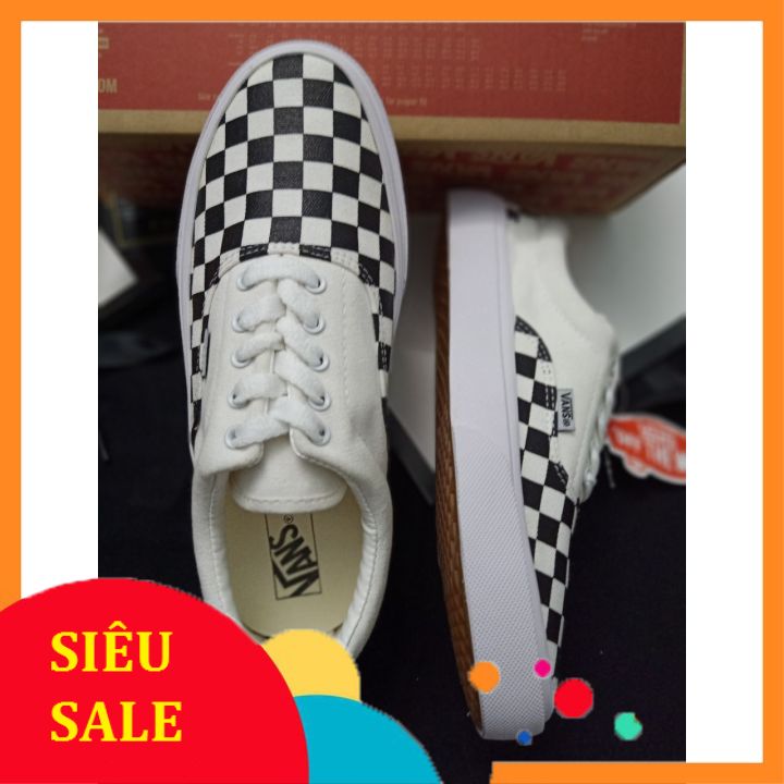 GIÀY VAN KẺ CARO CỘT DÂY. GIÀY SNEAKER NAM NỮ
