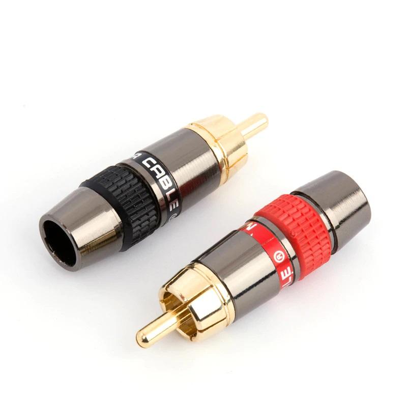 [HCM]Jack RCA Monster đực Jack RCA hàn dây tín hiệu bằng đồng