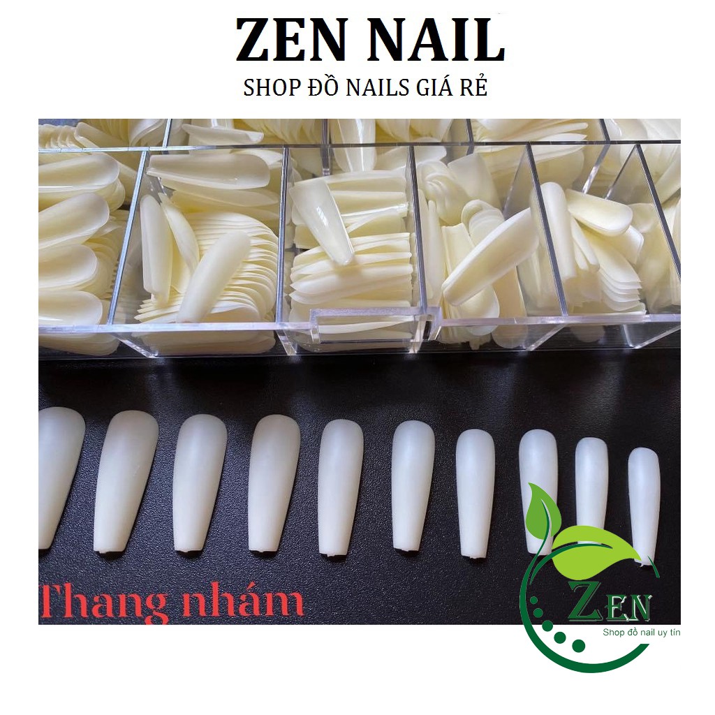 [Chính hãng] Móng up HSM, up thang nhám sẵn đủ size từ 0-9 (hộp 500 móng)