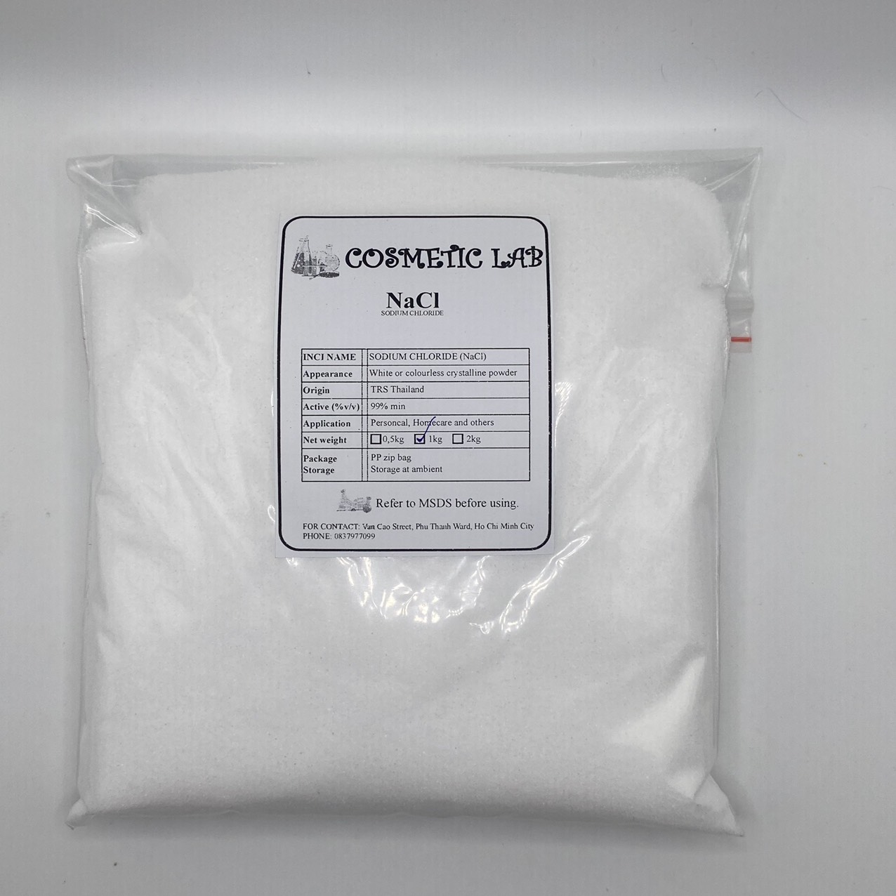 Muối tinh khiết NaCl Thái Lan (Sodium Chloride)