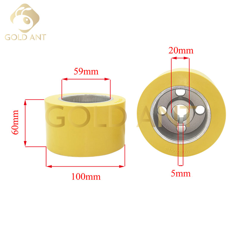 Bánh xe đưa phôi (φ100*20*60mm) - Máy Đưa Phôi