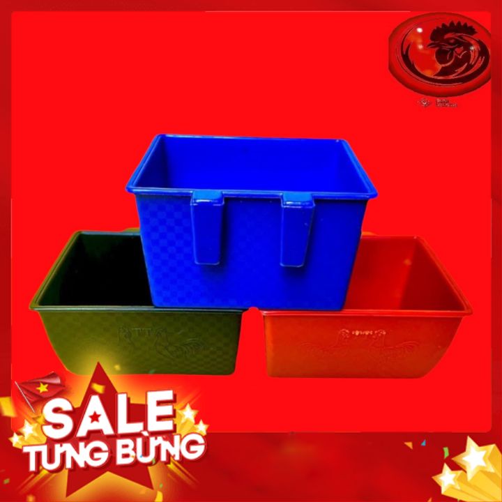 MÁNG VUÔNG gà tre KT (D10XR8) XANH ĐỎ ĐEN