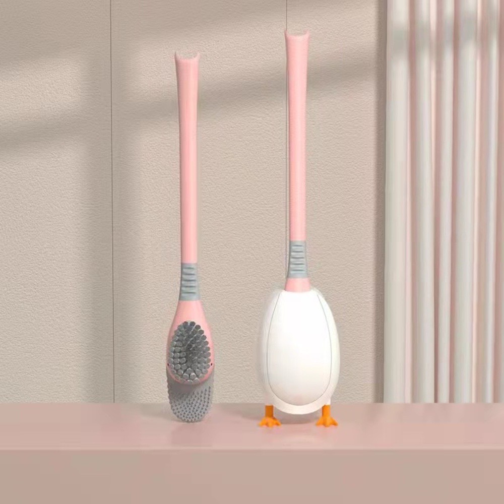 Cọ vệ sinh tolet con vịt cute phô mai que