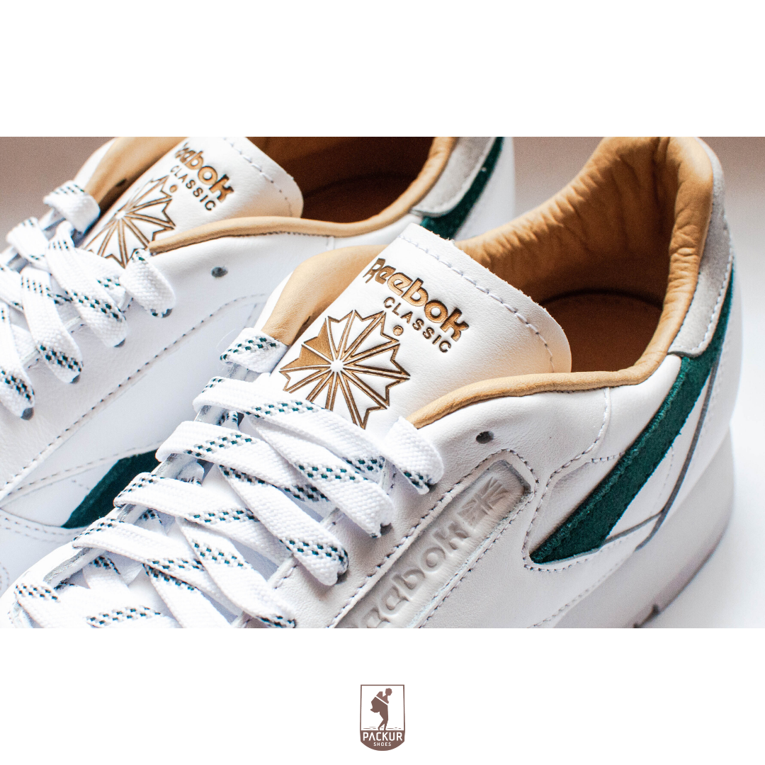 [HCM]Giày Reebok Classic Leather (Trắng/Xanh Rêu) / FX1715