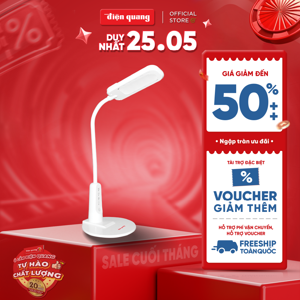 Đèn bàn led Điện Quang ĐQ LDL04 4W cắm điện trực tiếp