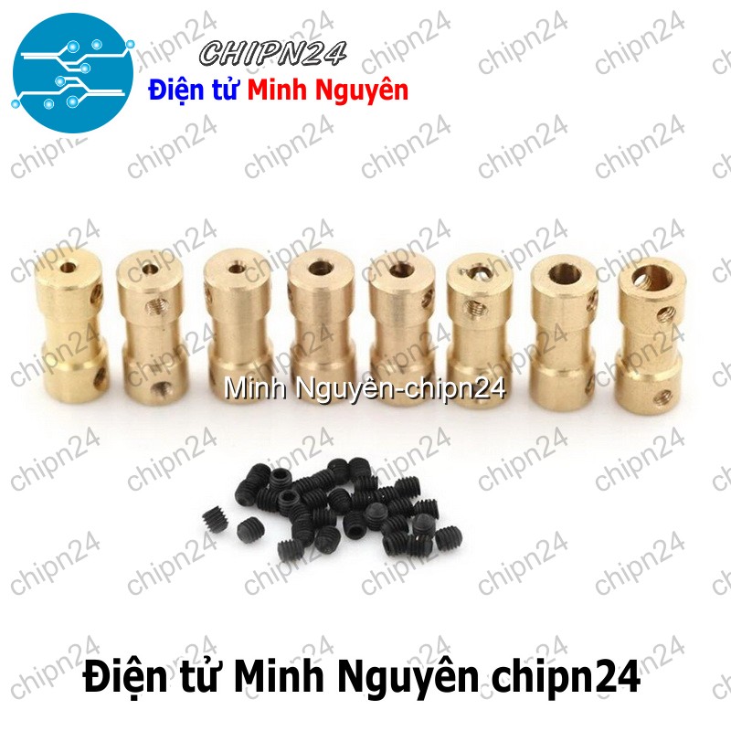 [1 cái] (K67) Khớp Nối Trục Đồng Nhỏ (2mm/2.3mm/3mm/3.17mm/4mm/5mm/6mm) - [Chọn Loại] - HHH.00065