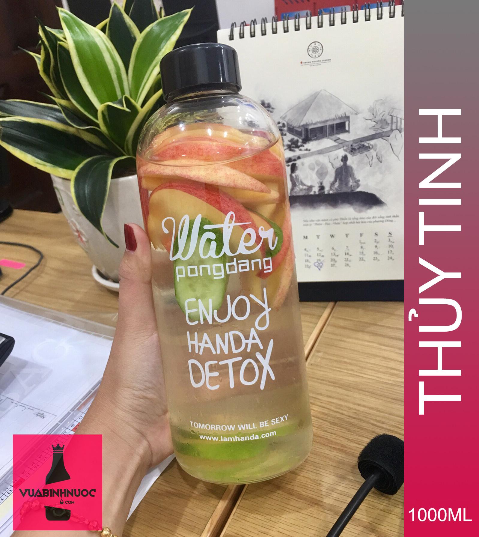 Bình thủy tinh Pongdang Detox 1000ml