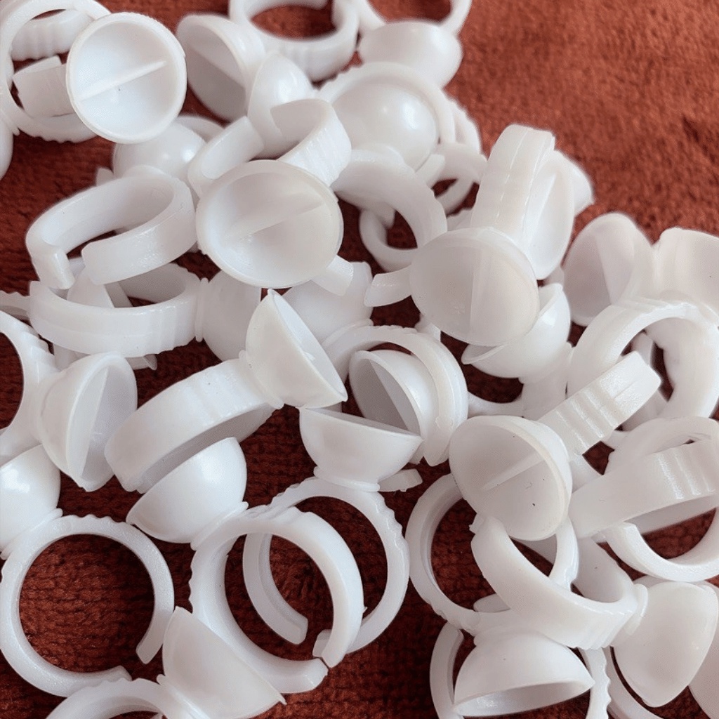 Nhẫn đựng keo nối mi ( bịch 100 nhẫn)