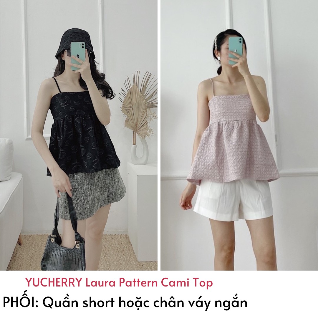 YU CHERRY | Áo nữ Laura Pattern Cami Top YA348