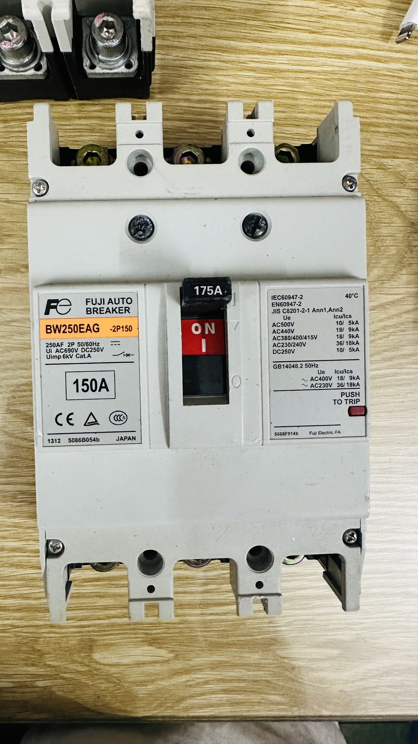 Mccb 3 Phase Mitsubishi, Fuji 125A~225A (Used Japanese Goods - 85-95% New)