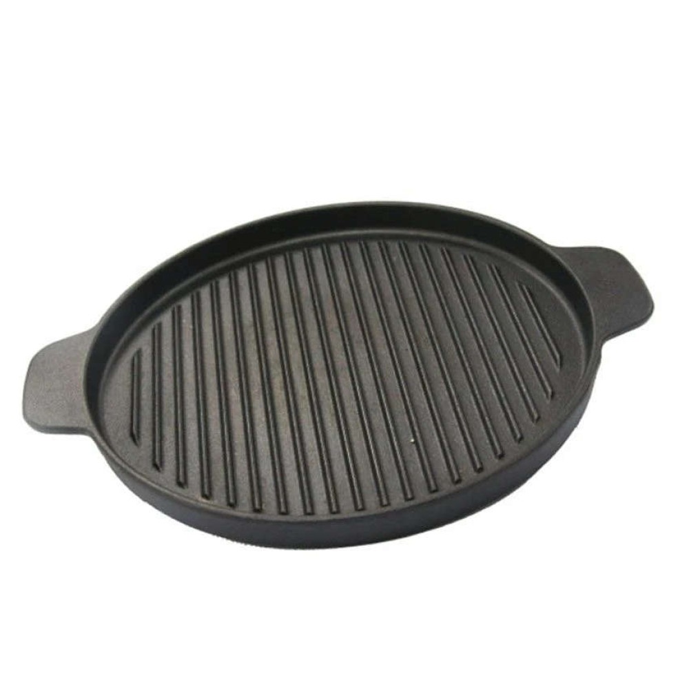 Chảo Gang Nướng Thịt Chống Dính Cao Cấp đường kính 24CM. Dễ dàng vệ sinh sau khi sử dụng