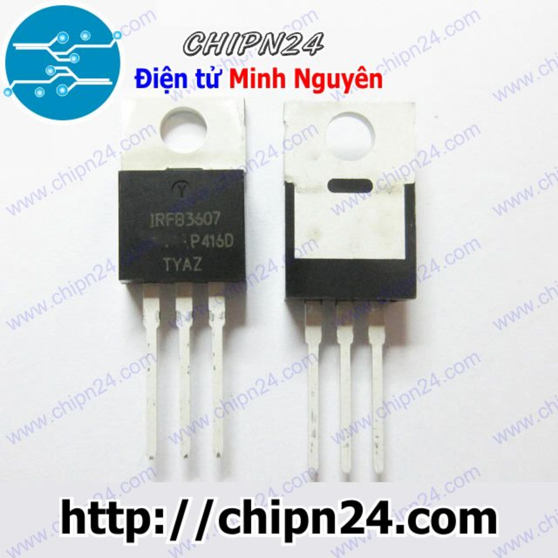 [1 con] (KT1) Mosfet IRFB3607 TO-220 80A 75V Kênh N (IRFB3607PBF FB3607 3607)