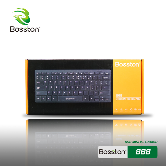 Bàn phím mini có dây Bosston 868/K1000 Thiết kế giảm tiếng ồn / Keyboard Bosston 868/K1000 Mini