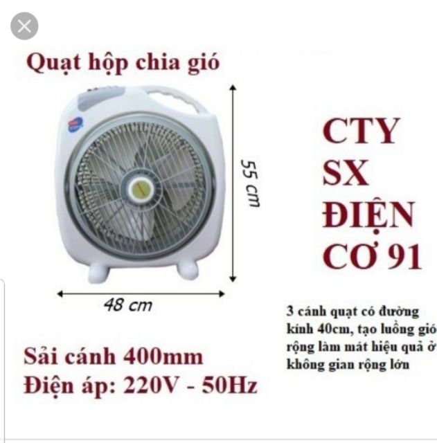 Quạt hộp điện cơ 91 QT-350A