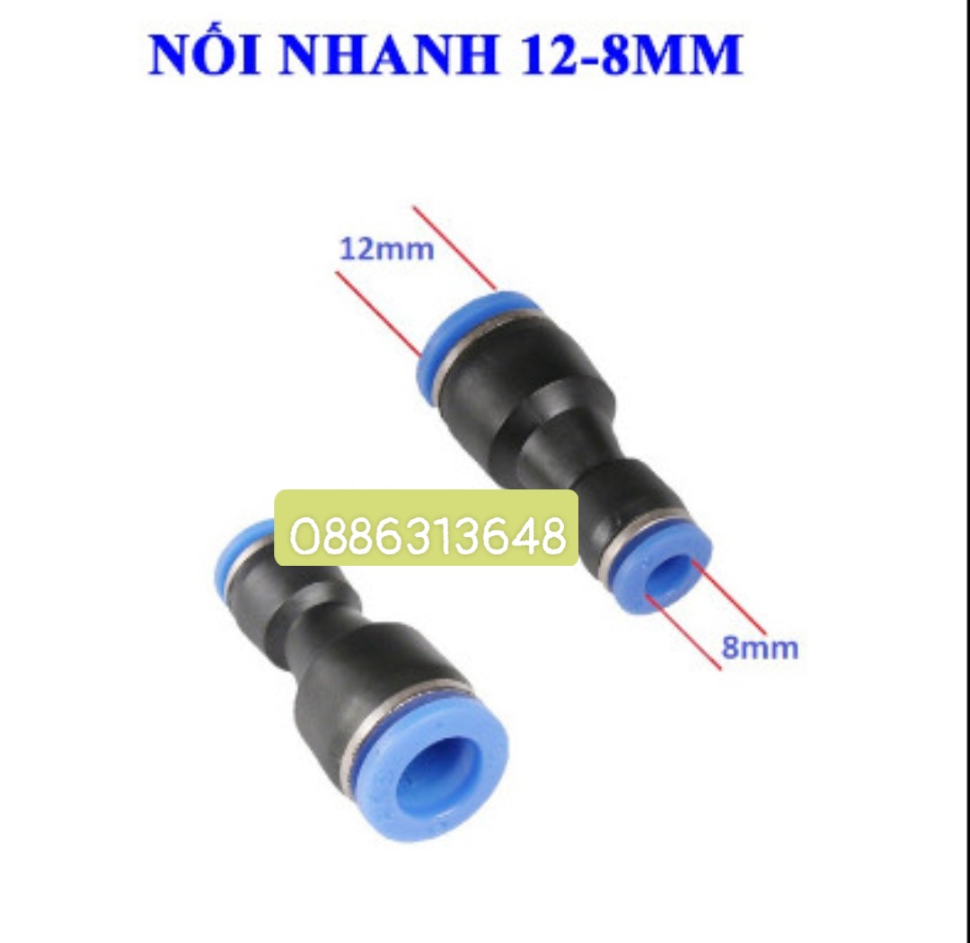 Khớp nối nhanh phun sương 2 đầu 12-8