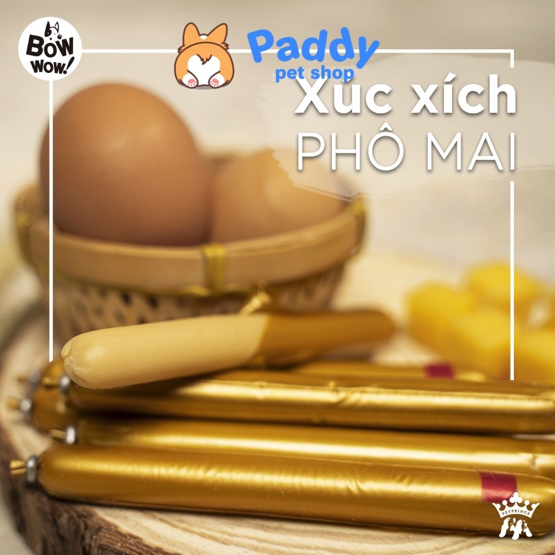 Bánh Thưởng Cho Chó Xúc Xích Phô Mai Bowwow