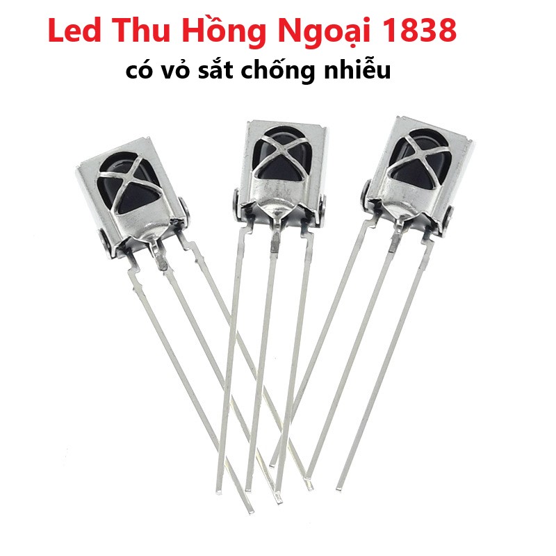 Led thu hồng ngoại 1838 có vỏ sắt chống nhiễu - mắt thu hồng ngoại 1838t