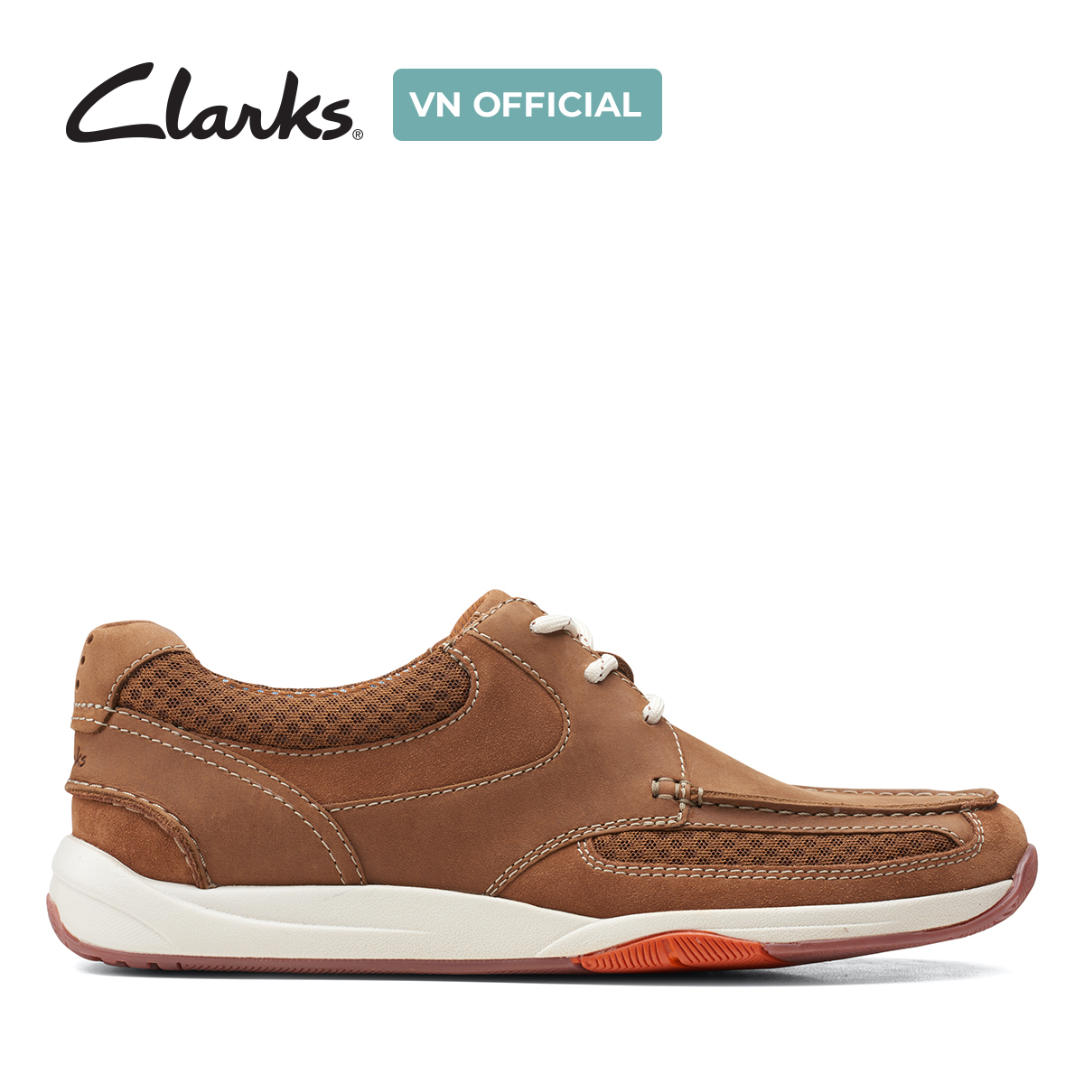 Giày Sneaker Da Nam Clarks - Langton Lane
