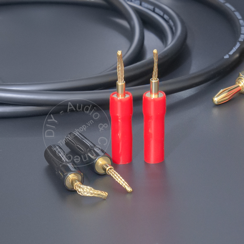 Rắc cắm Loa Âm ly mỏ chim mềm 4 chiếc - Jack mỏ chim mềm