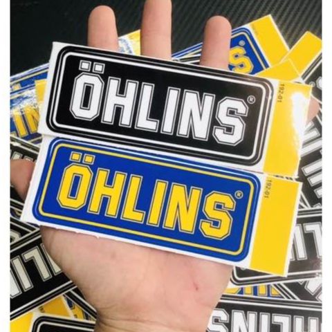 Tem Sticker Logo Ohlins Dán Trang Trí Xe Máy