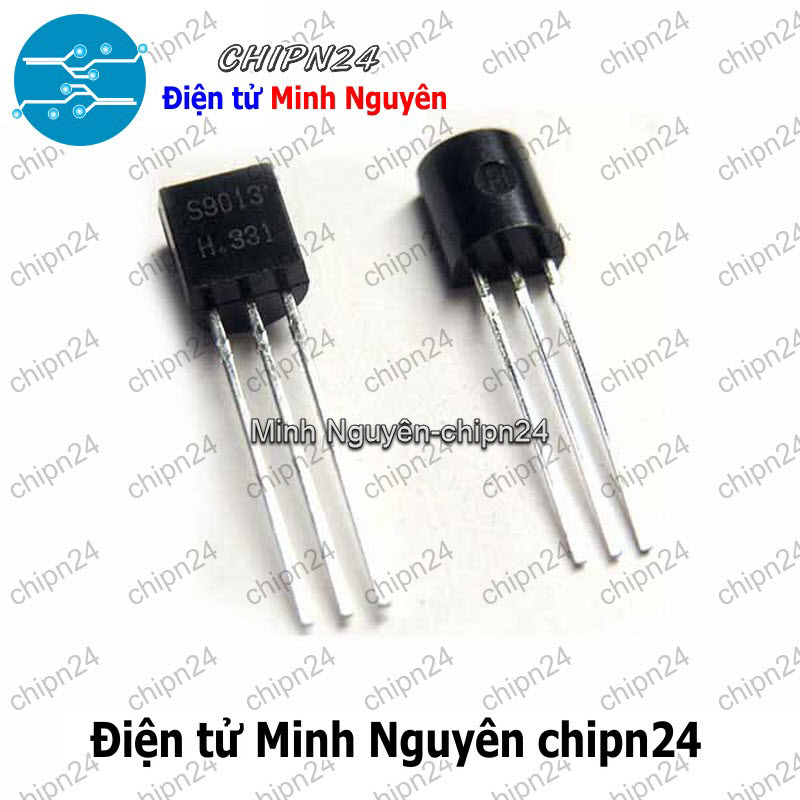 [25 con] (KT1) Transistor S9013 TO-92 NPN 500mA 20V (9013) - HH000657