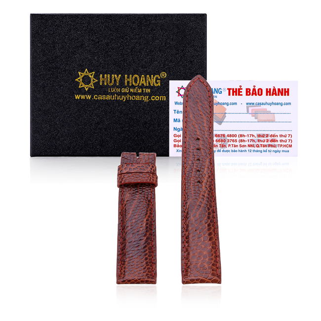 Watch chain splendid ostrich skin size 16, 18, 20 color black, brown, yellow Cow, red brown th8401-02-03-07