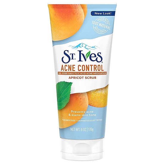 [HCM]Sữa Rửa Mặt Ngăn Ngừa Mụn ST.IVES Chiết Xuất Trái Mơ 170g