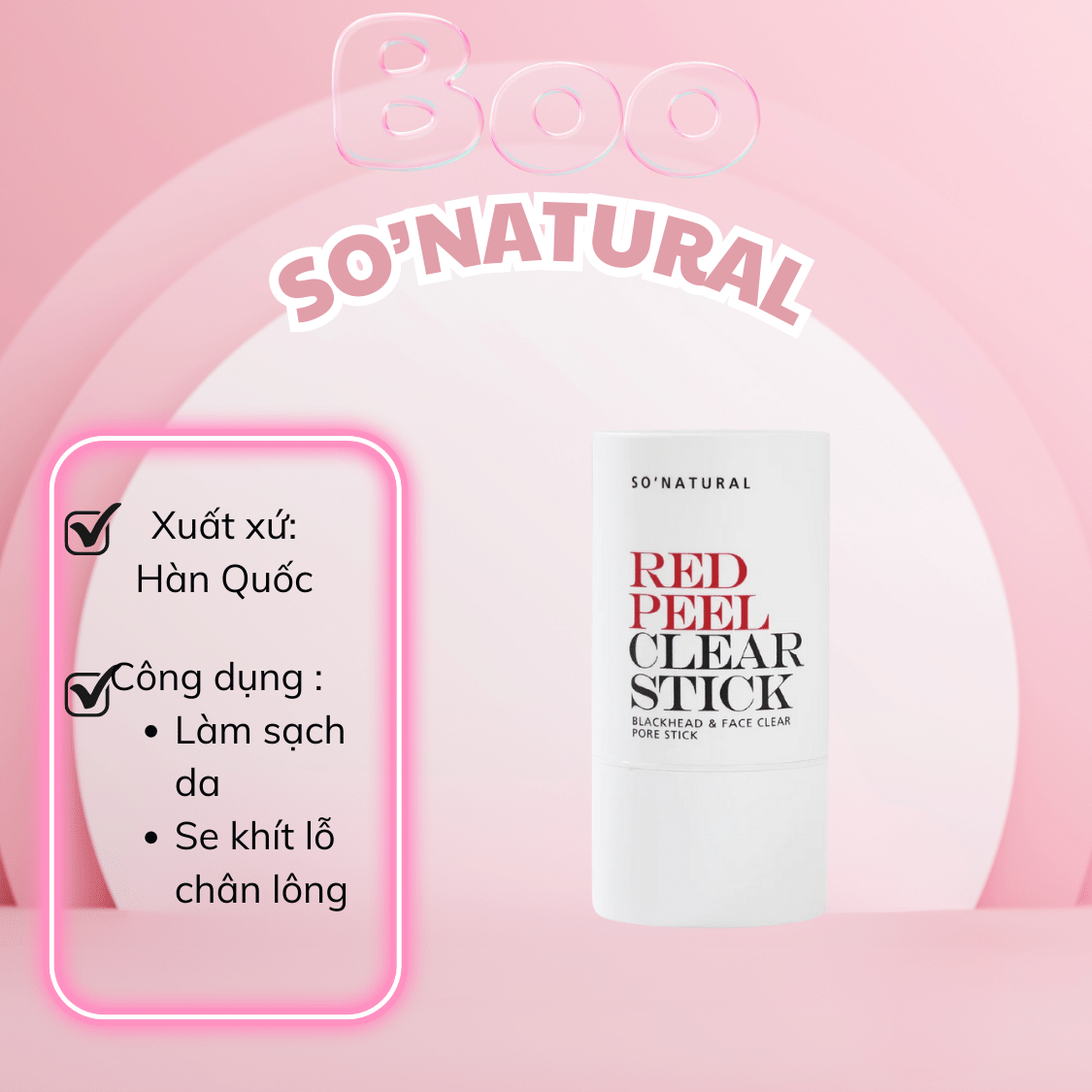 [HCM] THANH LĂN MỤN RED PEEL CLEAR STICK