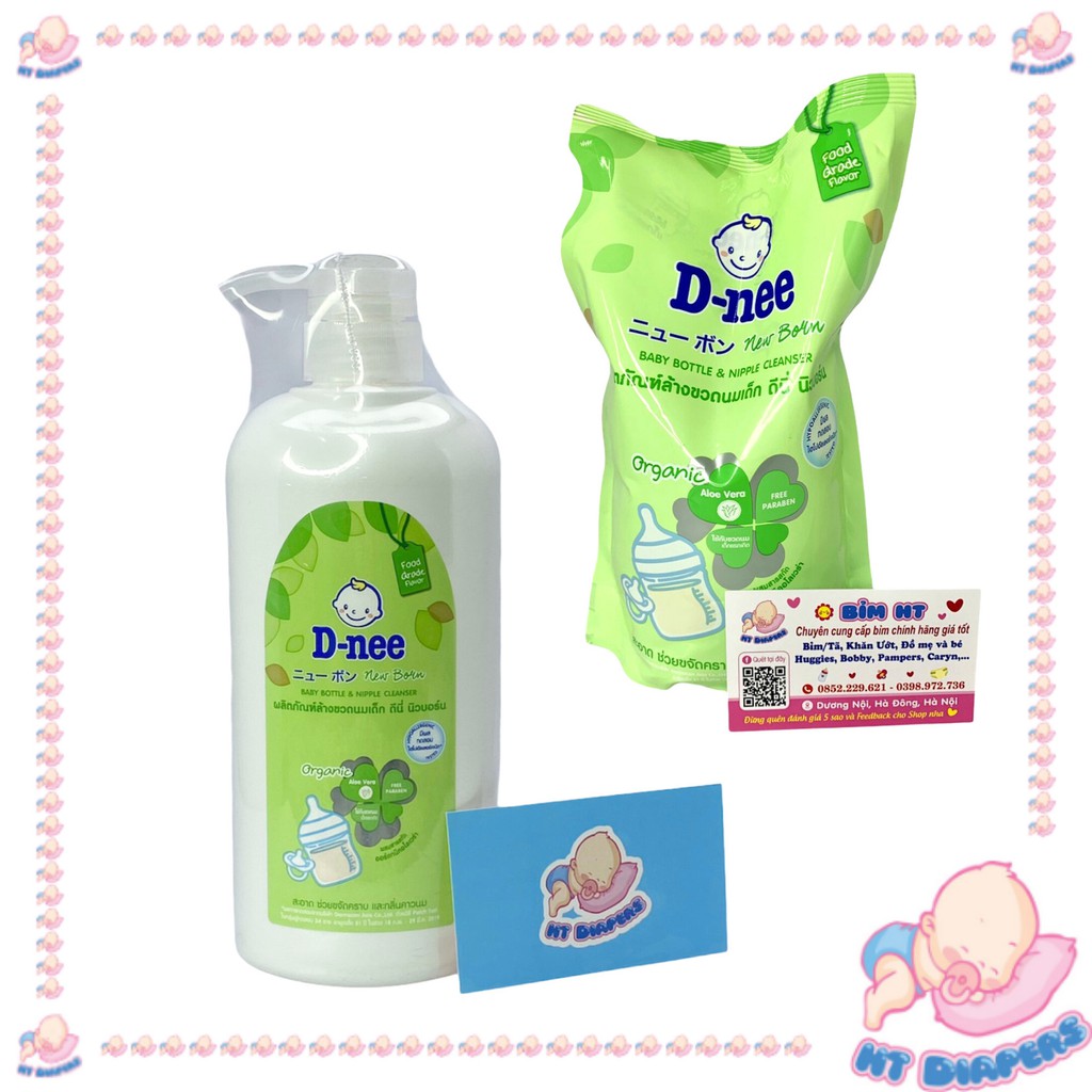 Nước Rửa Bình Sữa Dnee 620ml,600ml [Nhập Thái]