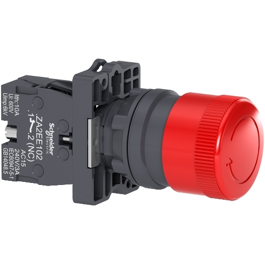 [HCM]Nút nhấn khẩn XA2ES442 Schnieder khoét lỗ phi 22