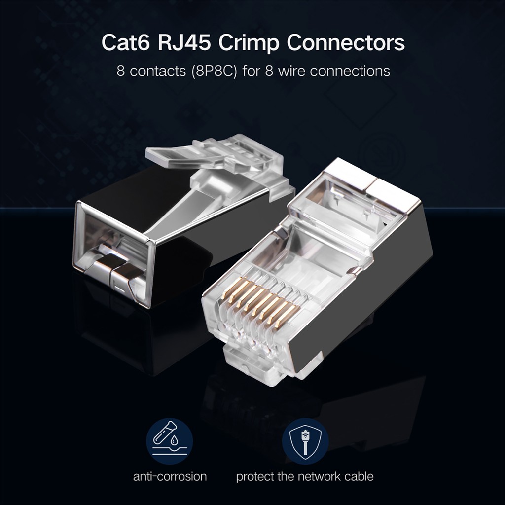 Đầu Bấm Cáp Mạng Cat6/ Cat5e Cao Cấp UGREEN NW111