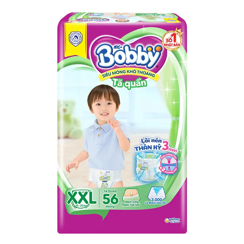 Bobby Diapers and Pants Size M76/L68/Xl66/Xxl60