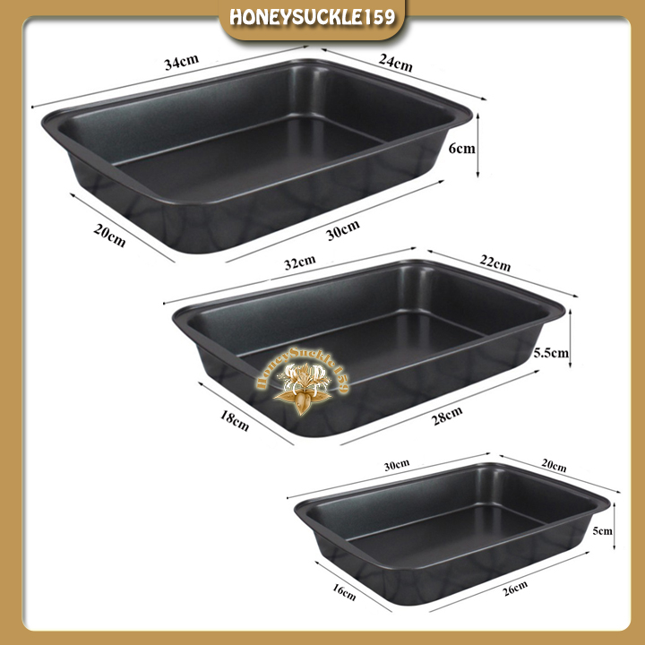 Khay Nướng Bánh /Khuôn Nướng Bánh Chữ Nhật Chống Dính