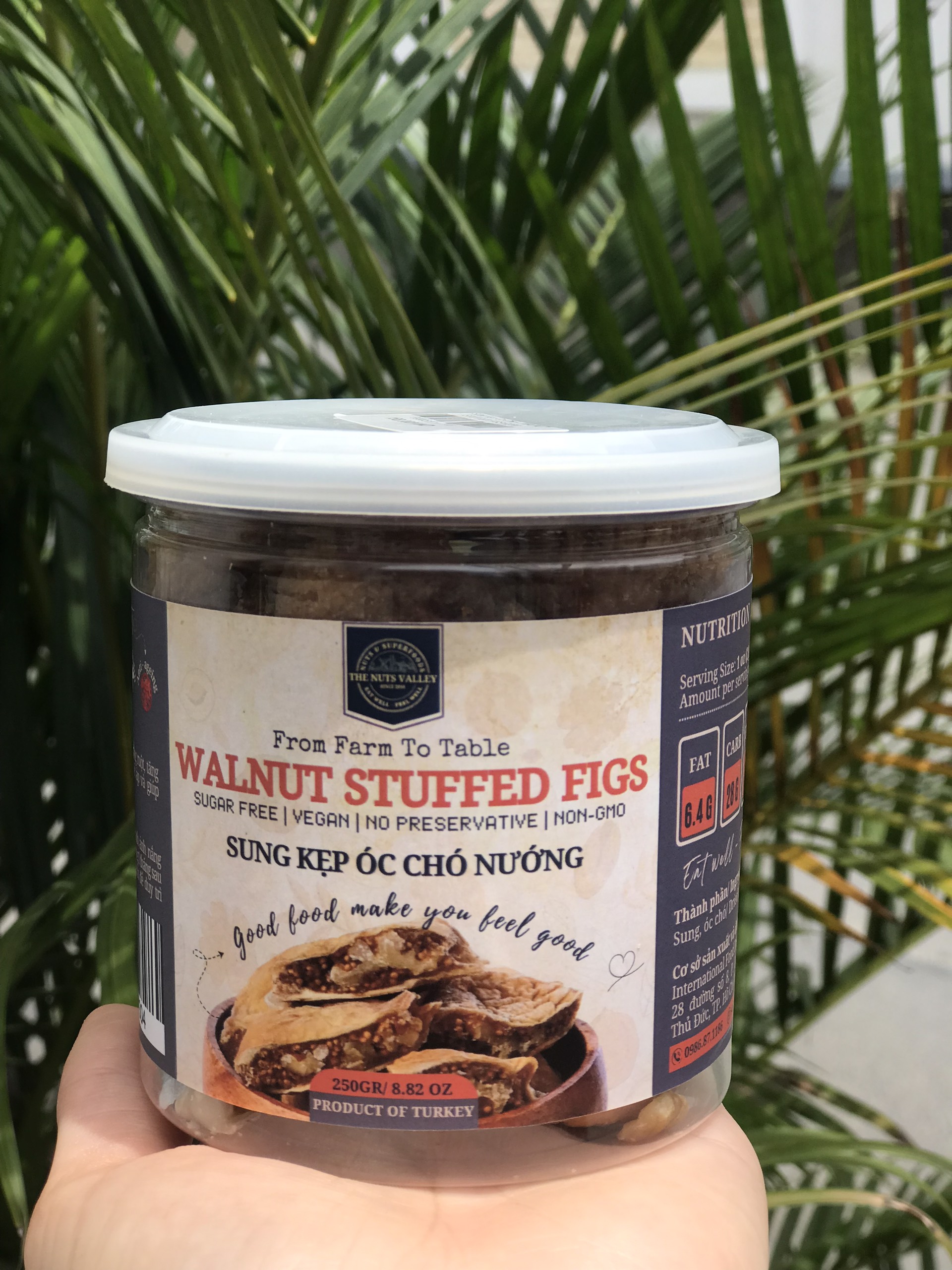 Sung kẹp óc chó - WALNUT STUFFED FIGS The Nuts valley