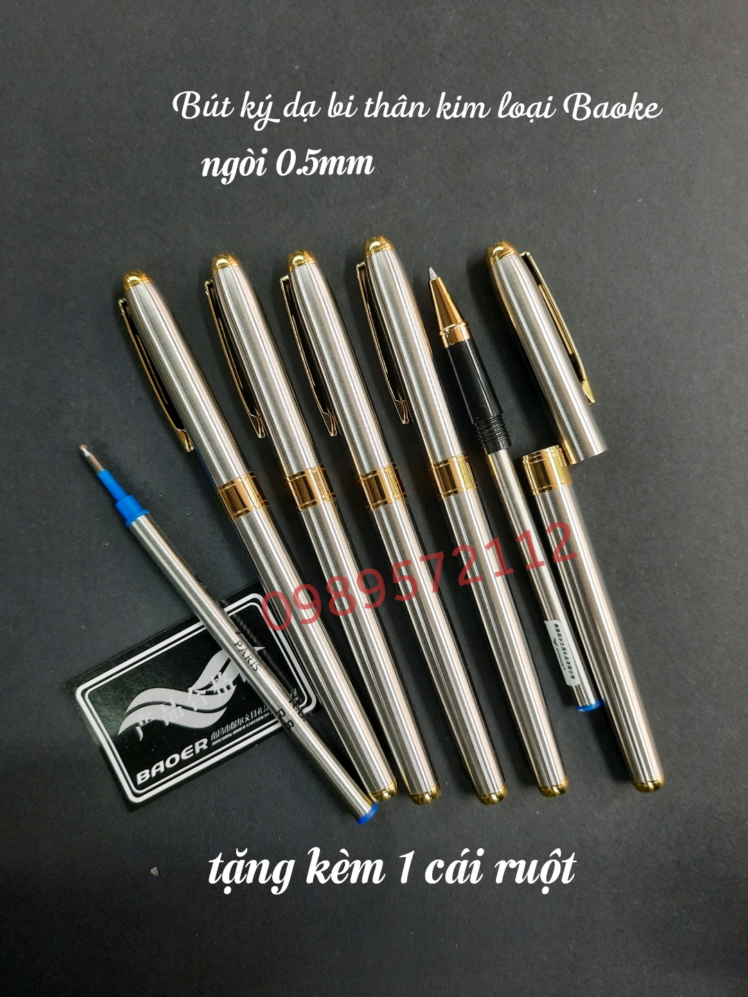Bút ký dạ bi  baoke vỏ trắng