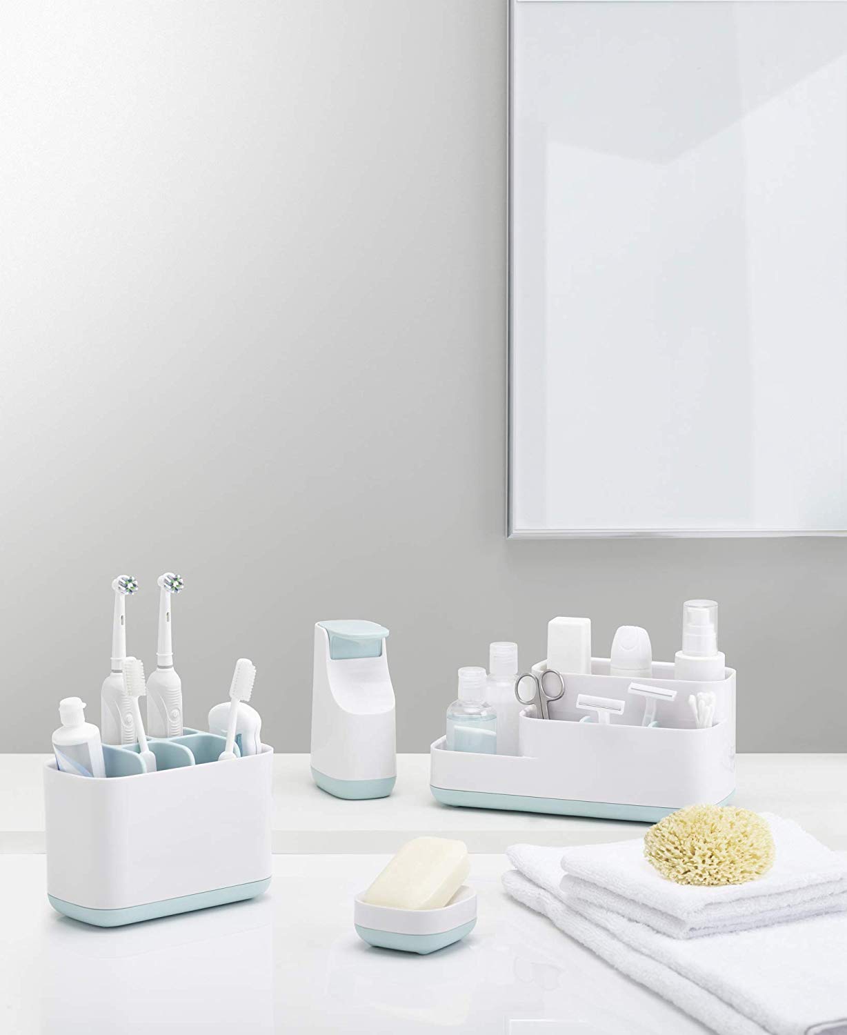 Khay đựng đồ đa năng Joseph Easy-Store  trắng xanh