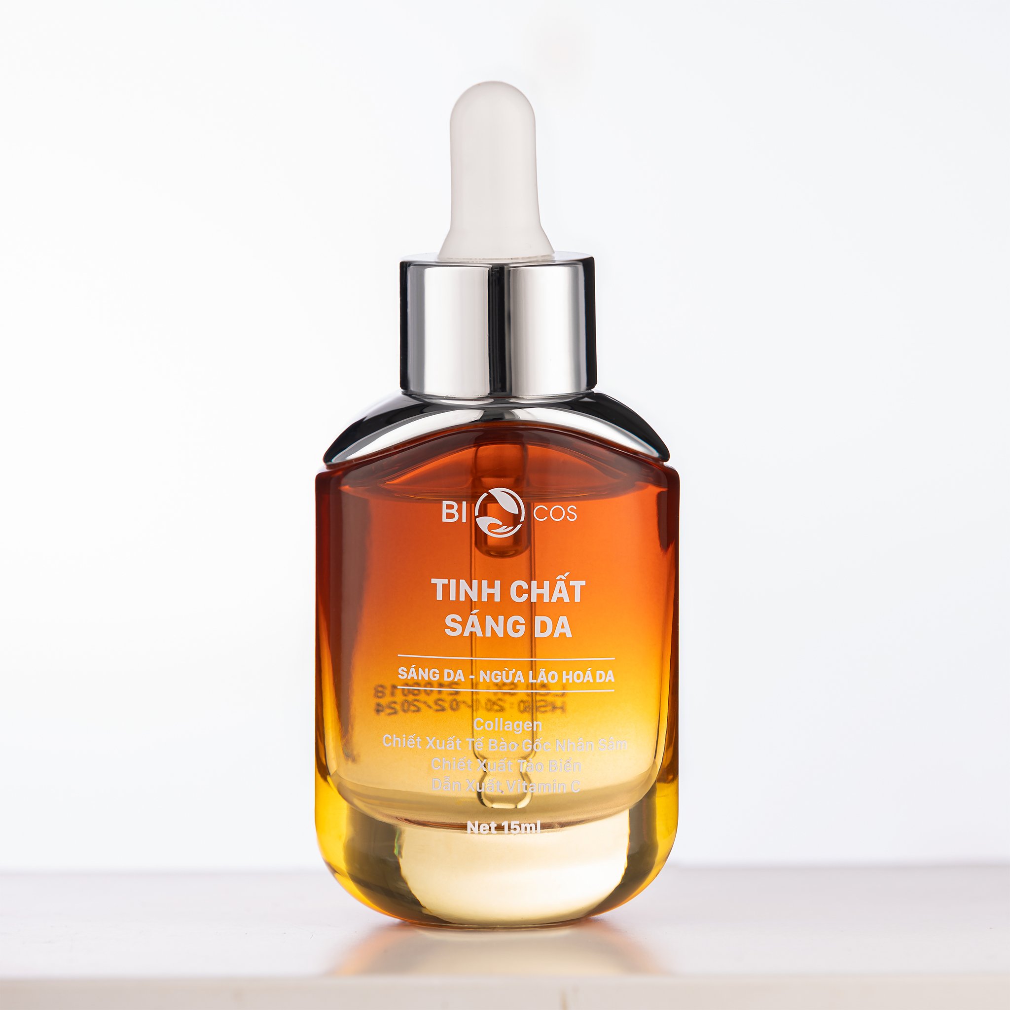 Tinh Chất Serum Dưỡng Trắng Sáng Da Mặt BioCos, Chứa Vitamin C Chống Lão Hóa, Dưỡng Ẩm Da Và Se Khít Lỗ Chân Lông.