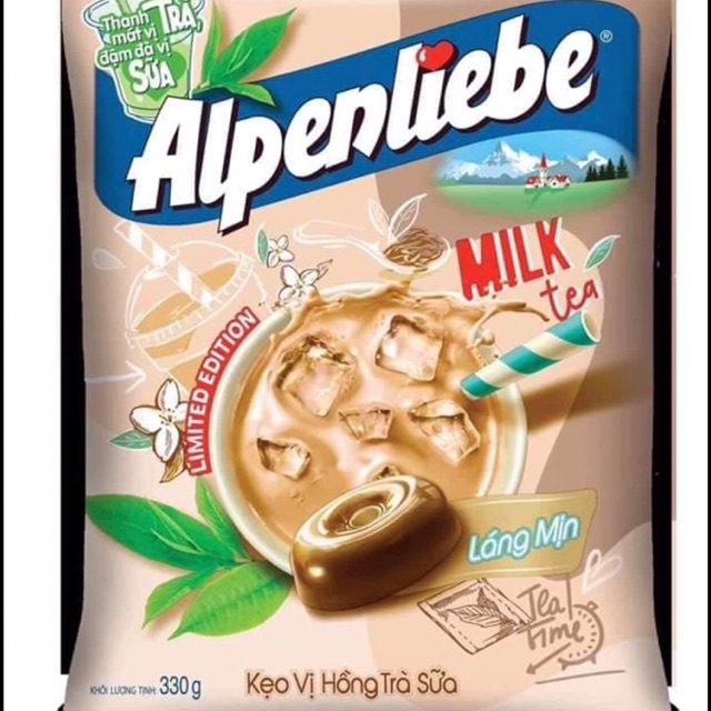 Kẹo Alpenliebe Vị Hồng Trà Sữa 329g