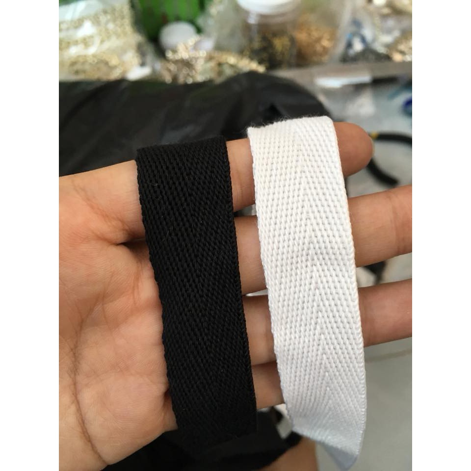 Dây Đai Cotton Viền Nón bản 2cm