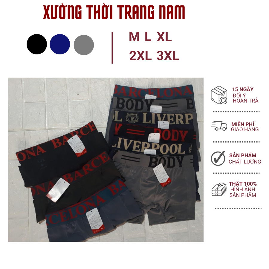 SET 5 QUẦN SỊP ĐÙI NAM THUN LANH
